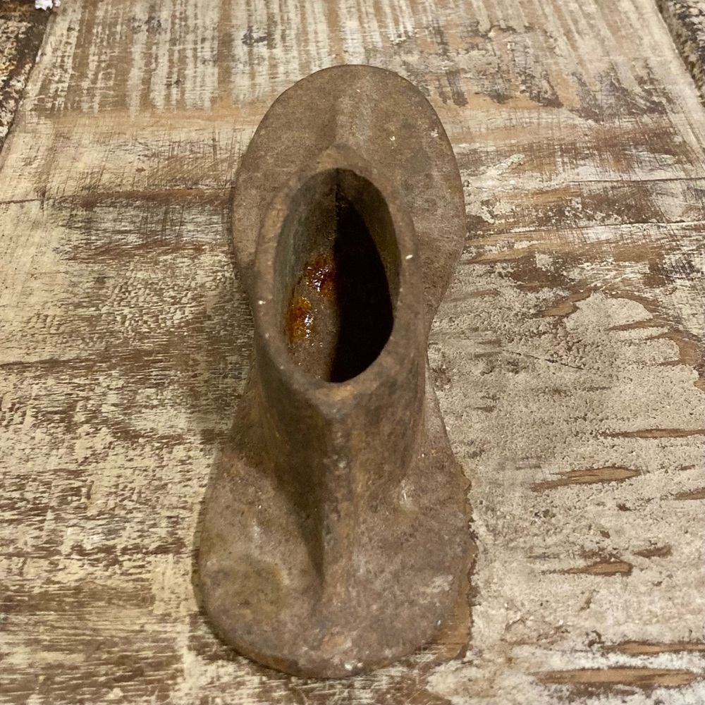 Vintage Cast Iron Cobblers Shoe Last Metal Shoe Form Child Size Paperweight - Picture 7 of 12